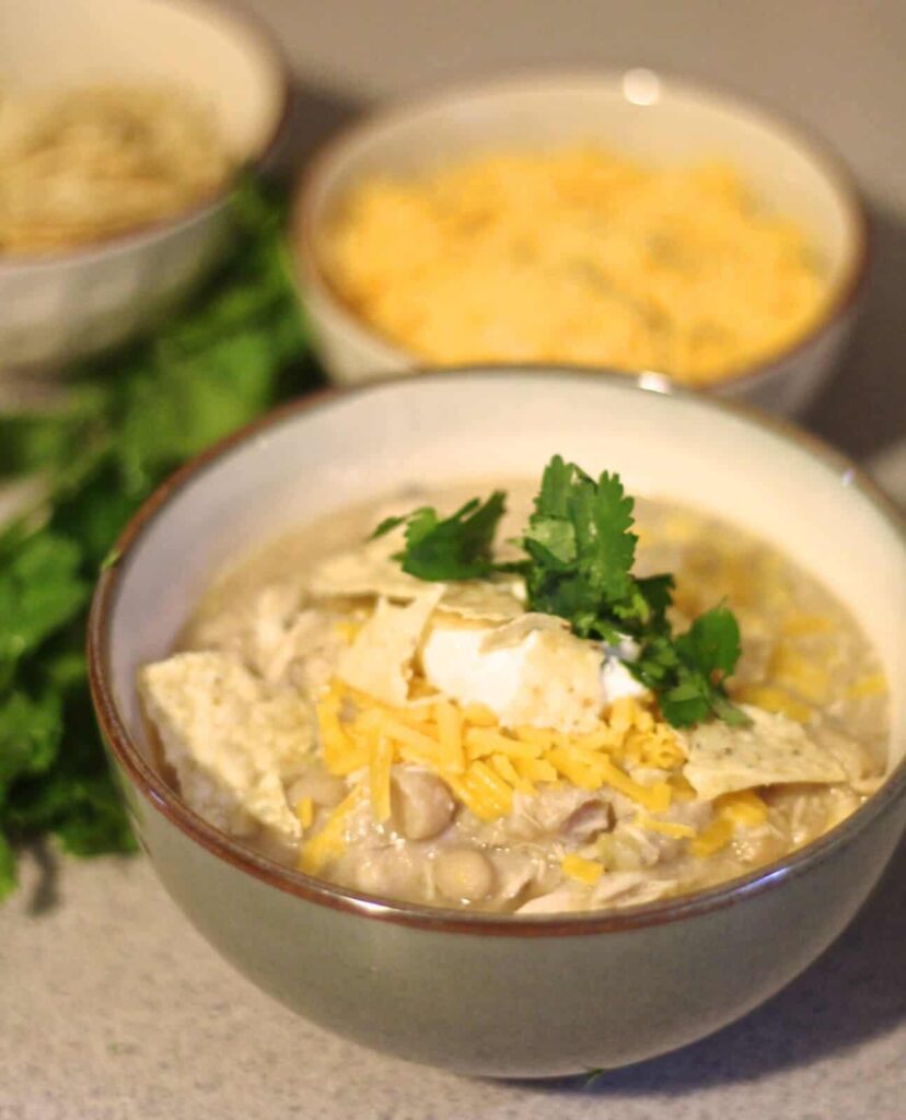 Easy Slow Cooker White Chicken Chili