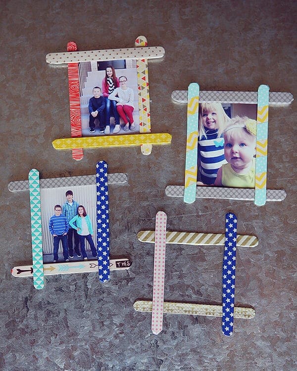 kids-craft-popsicle-stick-frames