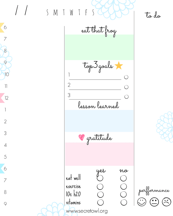 8 Amazingly Free Printable Daily Planners To Keep You Organized