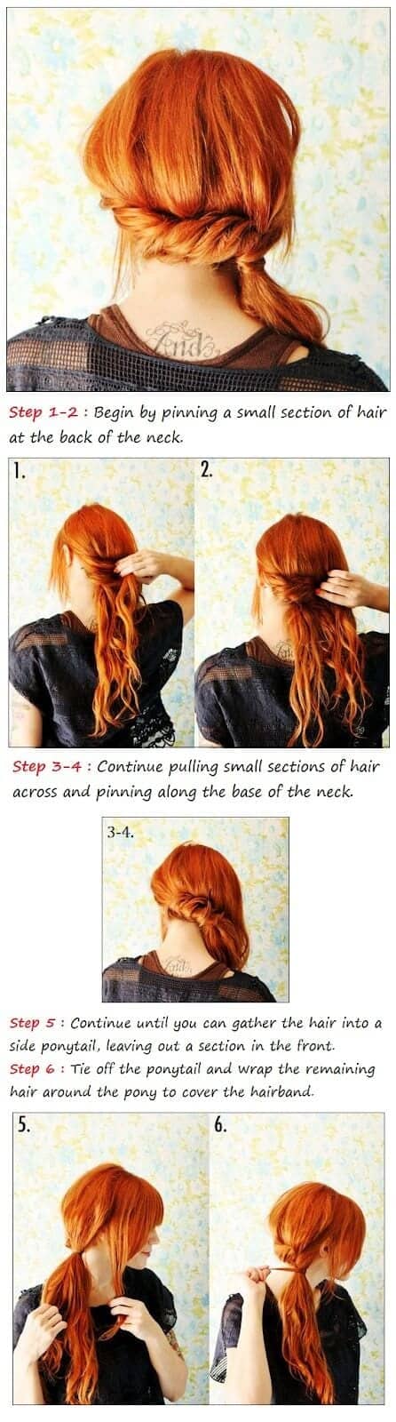Twisted Side Ponytail Tutorial
