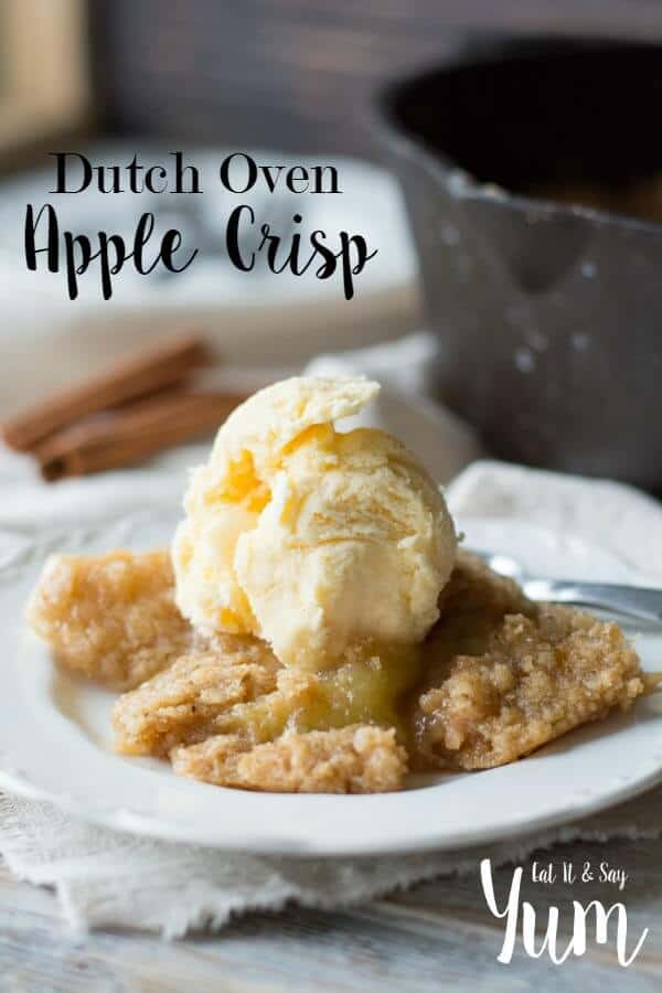 Dutch-Oven-Apple-Crisp-recipe-served-with-ice-cream-or-whipped-cream-great-Thanksgiving-dessert