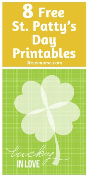 st. paddy's day printables
