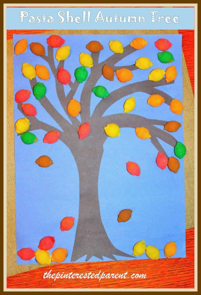 pasta-shell-autumn-tree-craft-fall-crafts-for-kids1