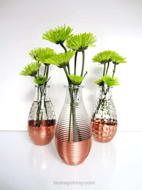 Copper-dipped-vases