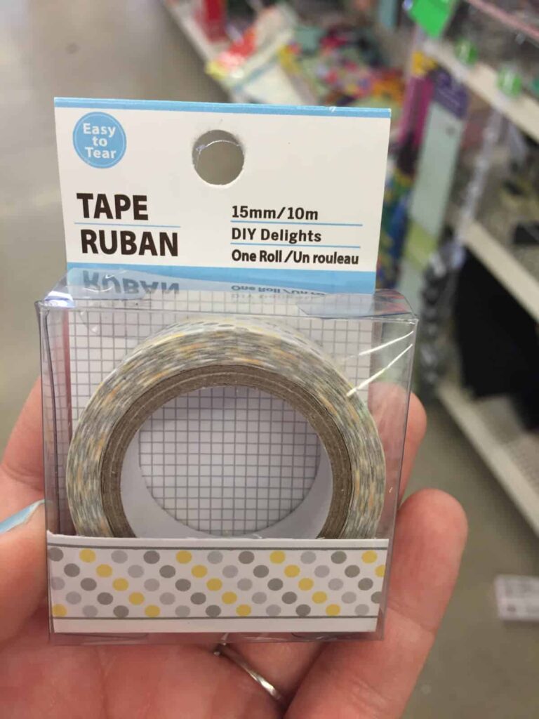 dollar store washi tape