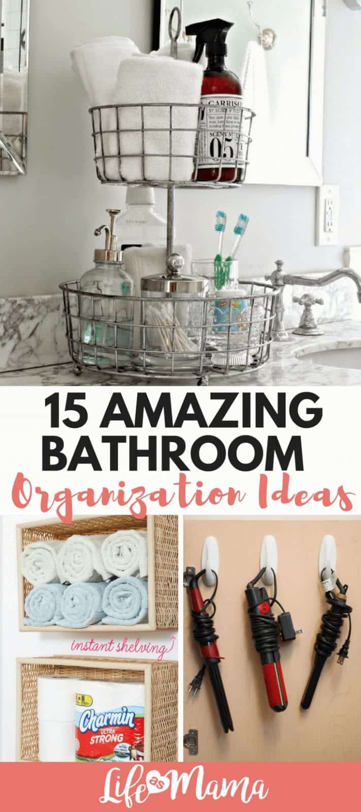 15 Amazing Bathroom Organization Ideas