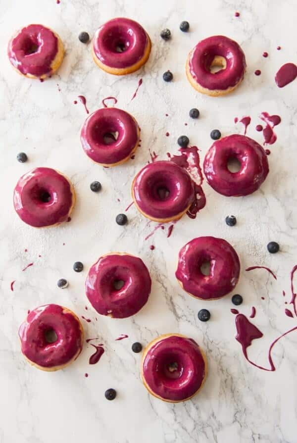 Vanilla-Bean-Donuts-with-Blueberry-Glaze-1-600x895