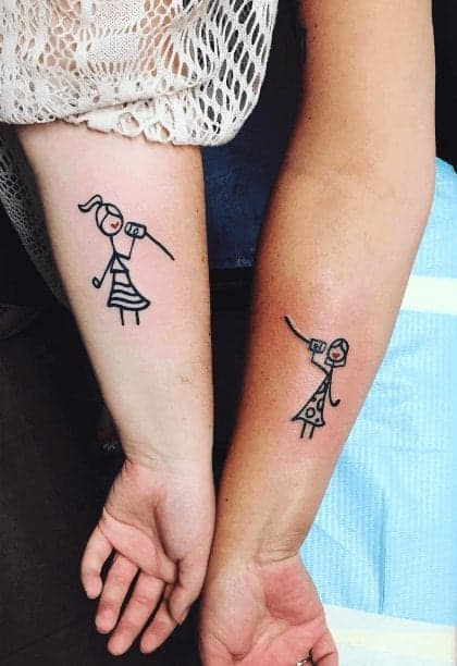 8 Adorable Mom And Daughter Tattoos