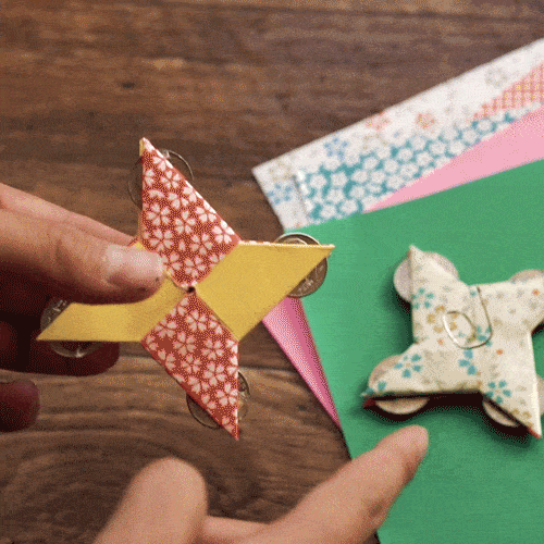 origami fidget spinner