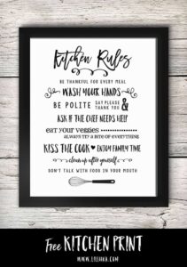 7 Free Kitchen Printables To Spruce Up The Heart Of Your Home
