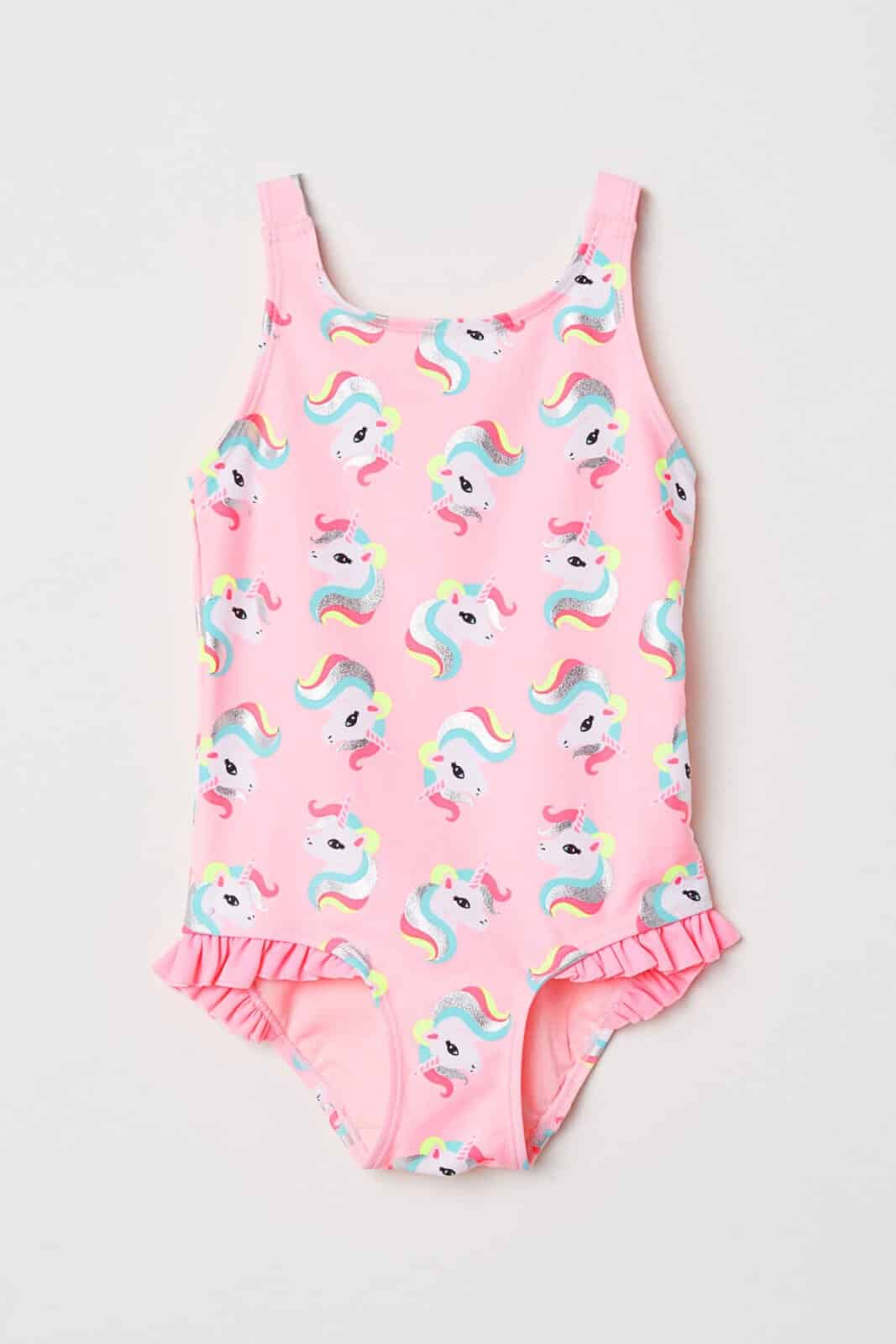 Lito Angels Girls Unicorn Swimsuit Bathing Suit Poolside Swimwear Tankini Two Piece Set