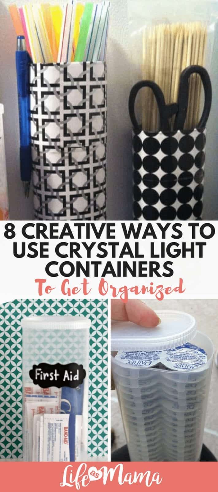 8 Creative Ways To Use Crystal Light Containers To Get Organized