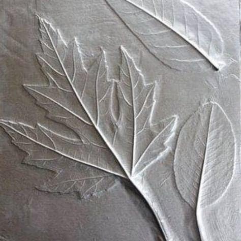 foil leaf rubbing, foil art