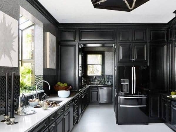 black kitchen