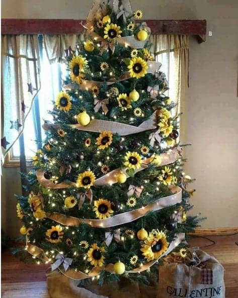 sunflower Christmas Tree