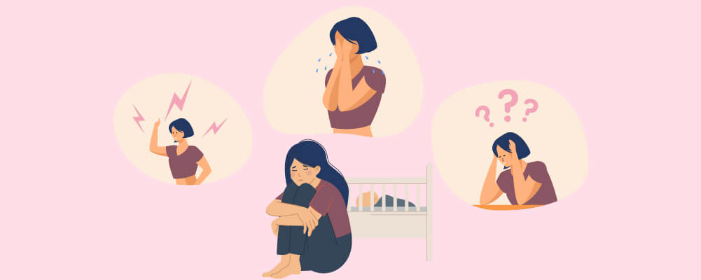 Postpartum depression symptoms and signs