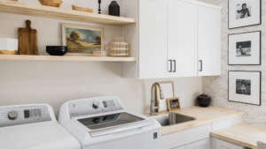 Diy guide: freestanding over the washer and dryer shelves