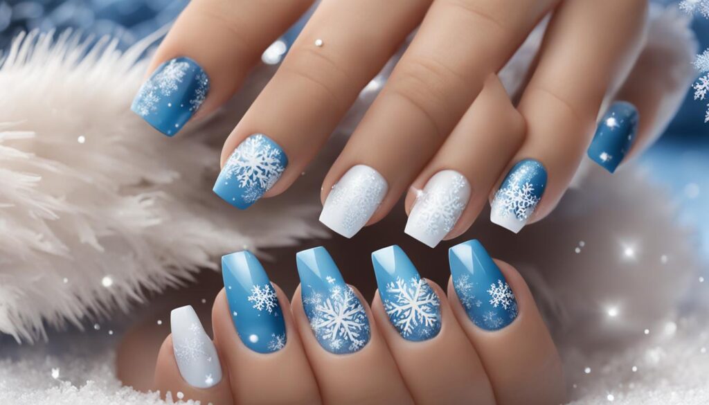 Snowflake French Tips