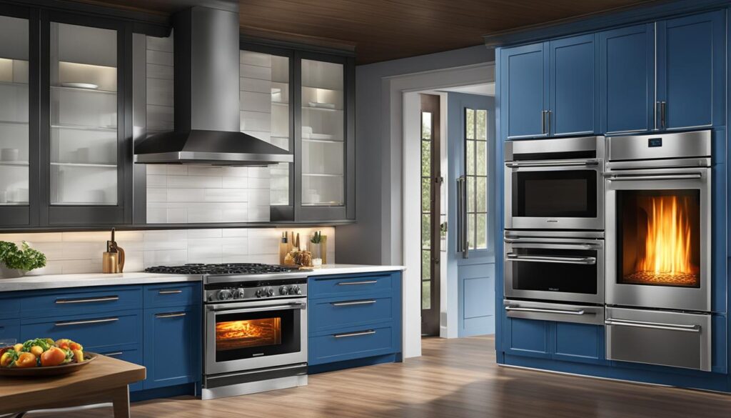 high-performance double oven gas stove