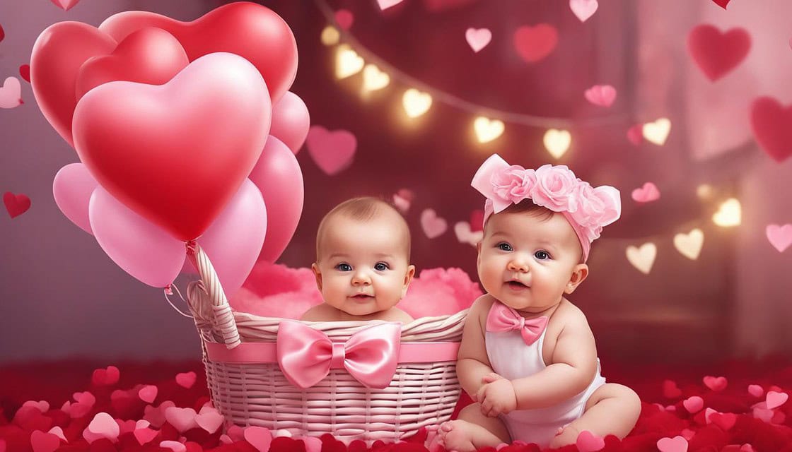 Adorable Baby Valentines Day Photoshoot Ideas