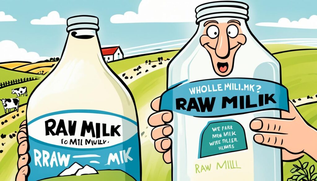 choosing between raw milk and conventional milk