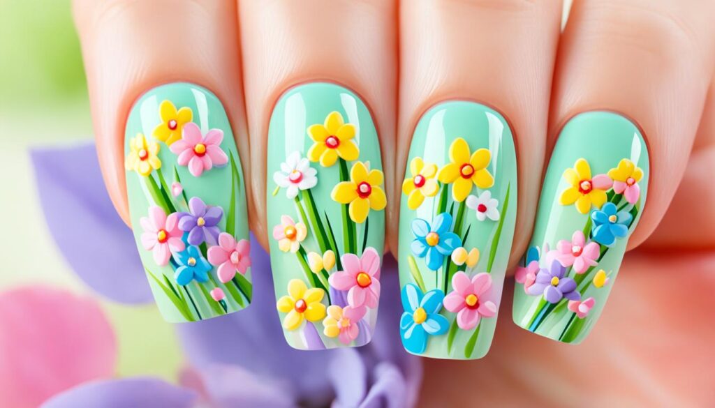 fresh and cheerful nail designs