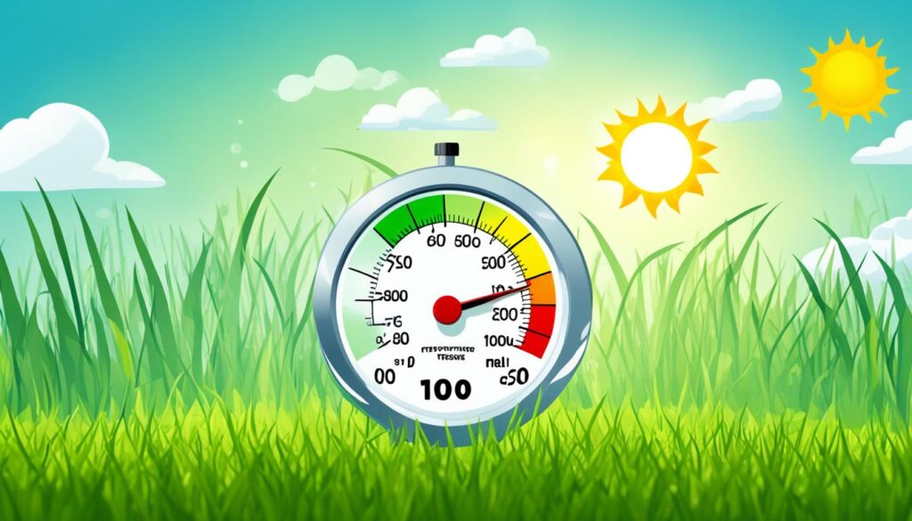 ideal temperature to seed lawn in spring