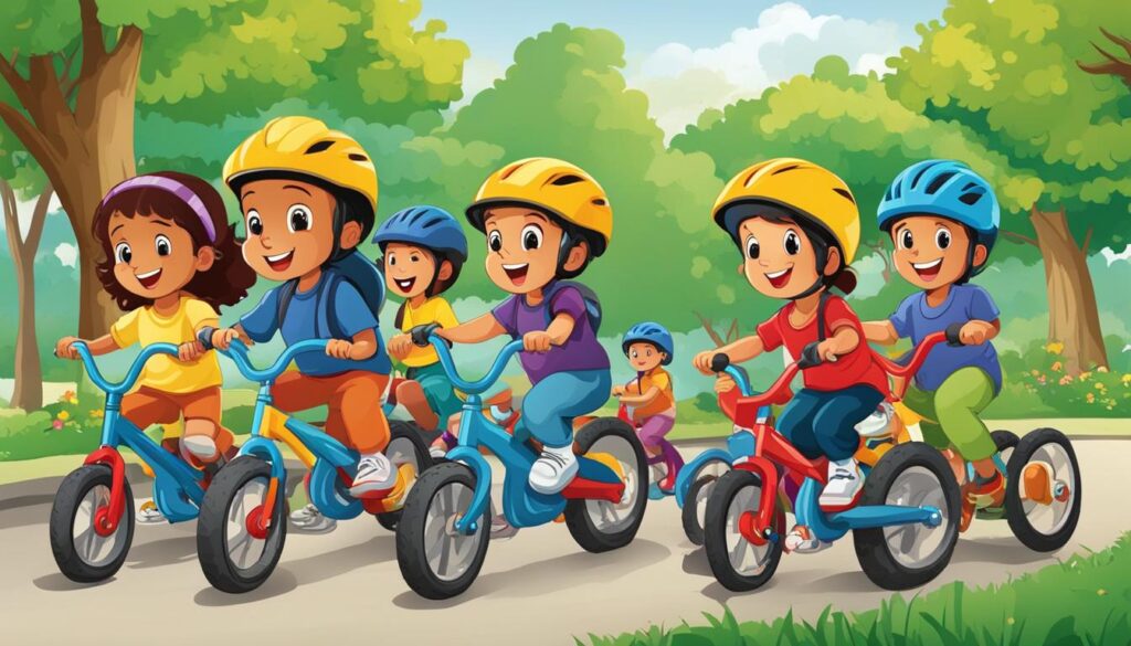 size bikes for kids