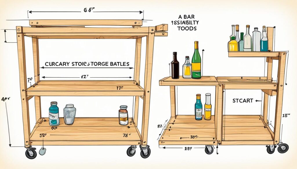 how to build a home bar cart