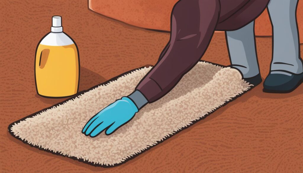 how to clean diarrhea out of carpet