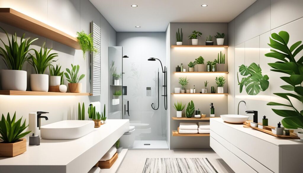 modern bathroom shelf designs