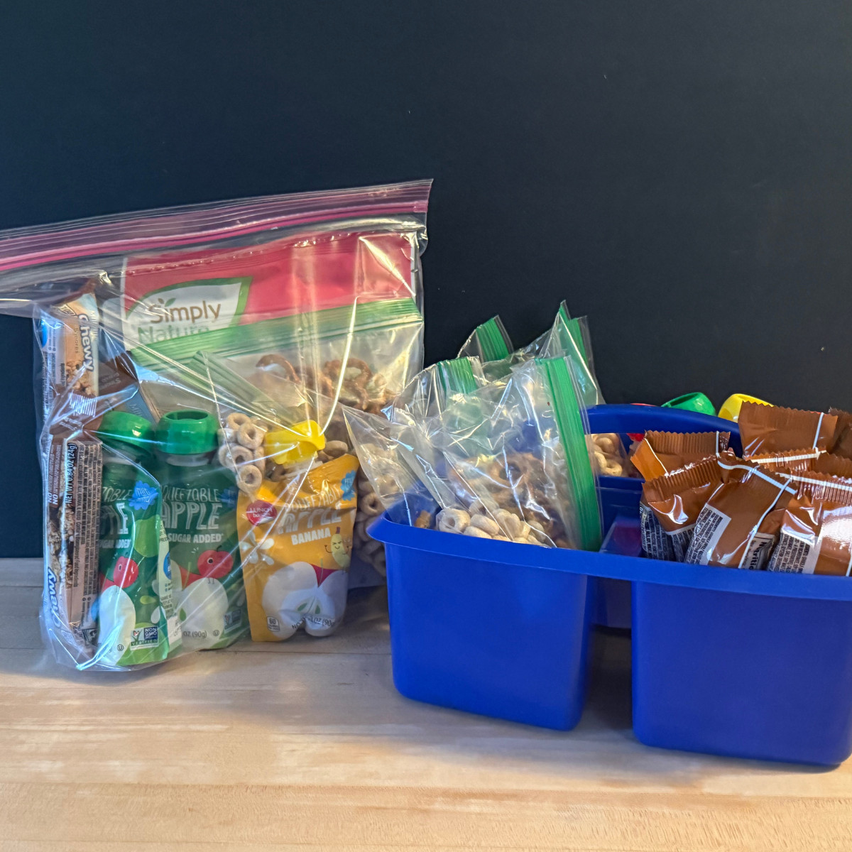 packaged kids car snack